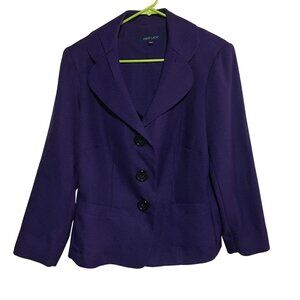 FIRST LADY PURPLE THREE BUTTON BLAZER WOMENS SIZE 16W
